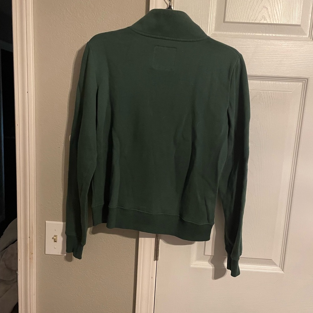 Hollister Green Half-Zip Sweatshirt - Picture 2 of 4